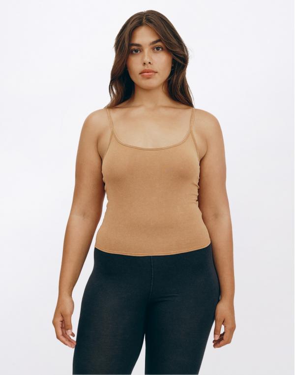 Organic Basics Core Singlet Muted Ocher M