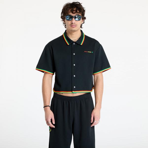 Košile Converse x Daily Paper Cropped Shirt Black M
