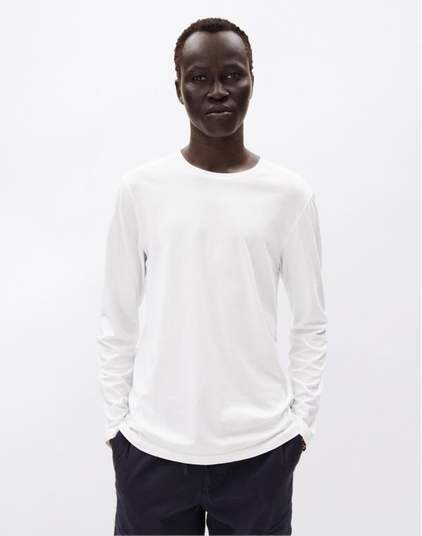 Tričko Armedangels Jaames Longsleeve 188 white