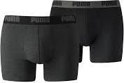 PUMA BASIC BOXER 2P Černá