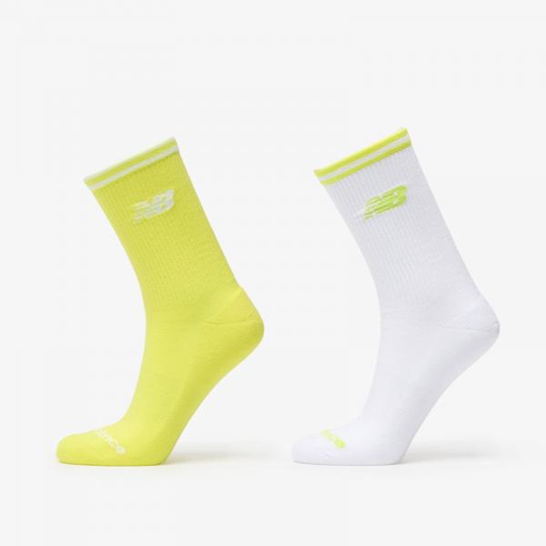 New Balance Running Stripe Midcalf Socks 2-Pack Multicolor M