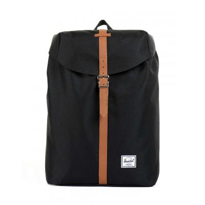 Herschel Supply Post Mid-Volume Black/Tan Synthetic Leather