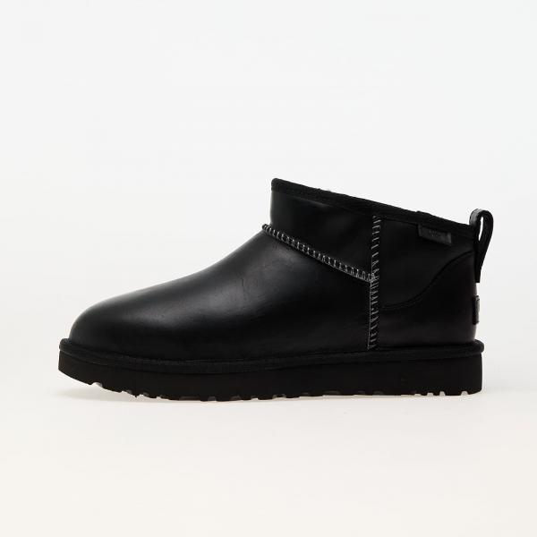 Tenisky UGG W Classic Ultra Mini Lthr Regen Black EUR 37