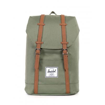 Batoh Herschel Supply Retreat Deep Lichen Green / Tan Synthetic Leather