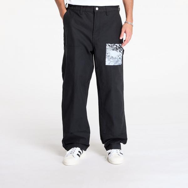 Kalhoty OBEY Big Timer Printed Carpenter Pant Black W34