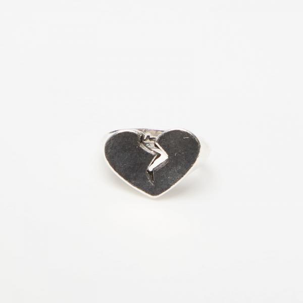 TwoJeys Broken Heart Ring Silver 58 mm