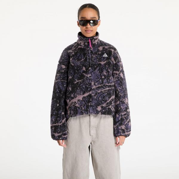 Mikina Nike ACG "Canwell Glacier" Women's Therma-FIT ADV Windproof Full-Zip Fleece Dark Raisin/ Black/ Black/ Summit White XL