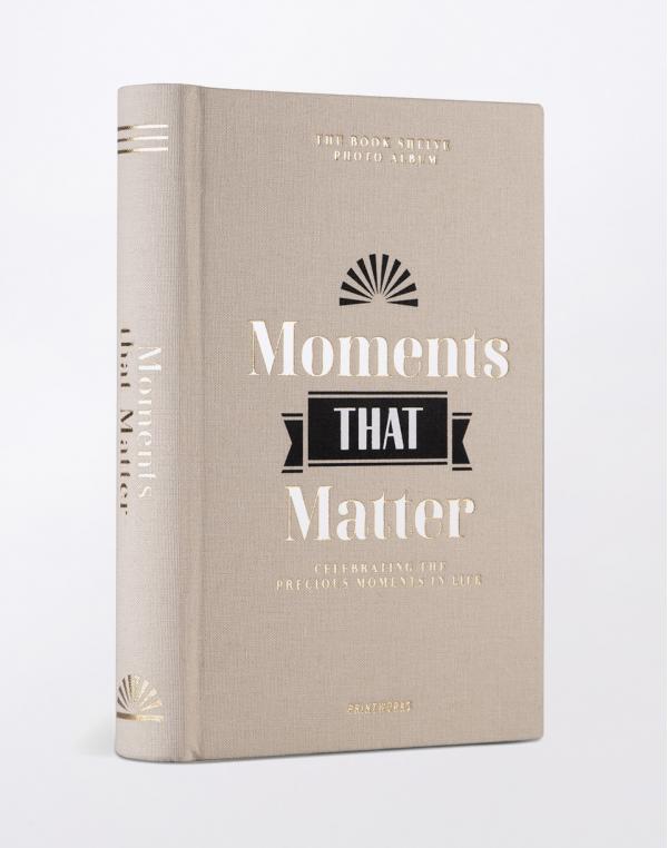 PrintWorks Bookshelf Album - Moments that Matter Beige