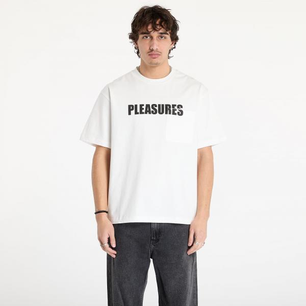 Tričko PLEASURES Impact Pocket Heavyweight Shirt White S
