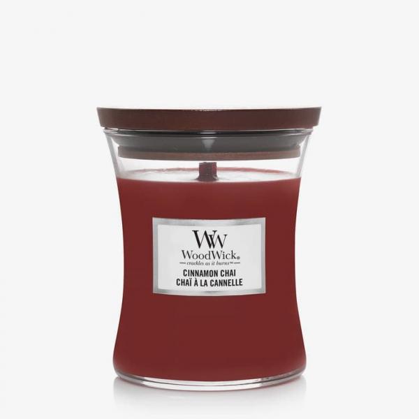WoodWick Medium Hourglass Candle - Cinnamon Chai Universal