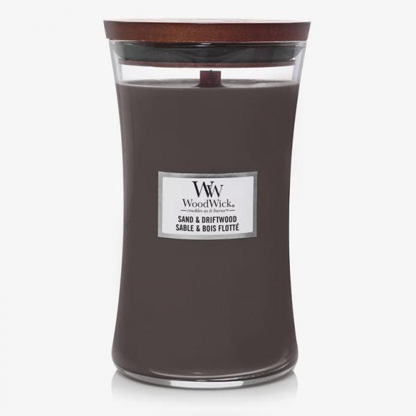 WoodWick Large Hourglass Candle - Sand & Driftwood Universal