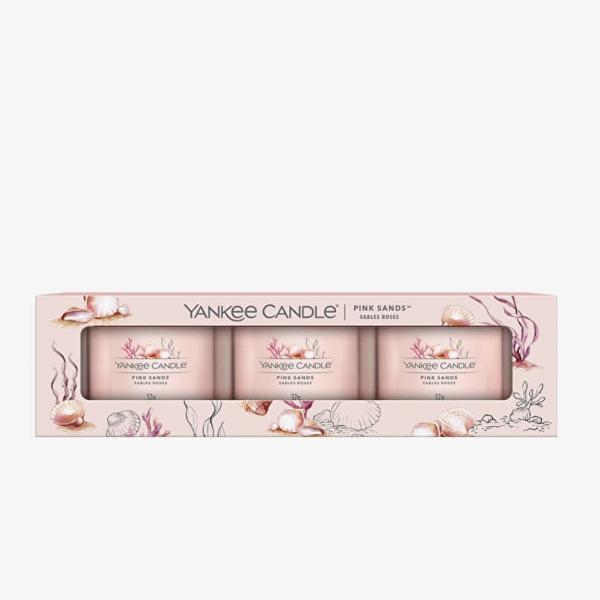 Yankee Candle Votive Candle 3-Pack - Pink Sands Universal