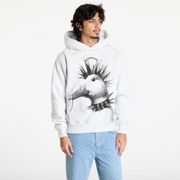 Mikina PLEASURES Punk Duck Hoodie Heather Grey S