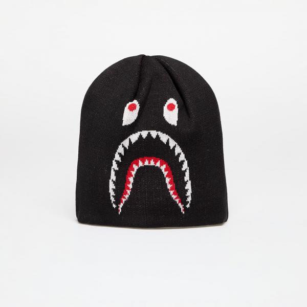 Čepice A BATHING APE 2nd Shark Knit Hat Black Universal