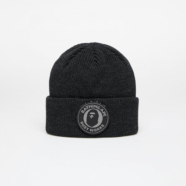 Čepice A BATHING APE Busy Work Knit Hat Black Universal