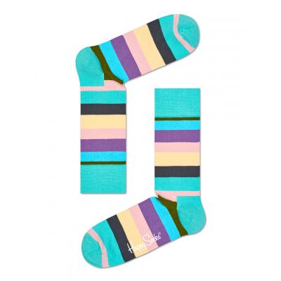 Ponožky Happy Socks Stripe Gray, Green, Pink, Purple, Turquoise, Yellow