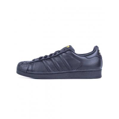 Sneakers - tenisky Adidas Originals SUPERSTAR PHARRELL CBLACK/CBLACK/YELLOW