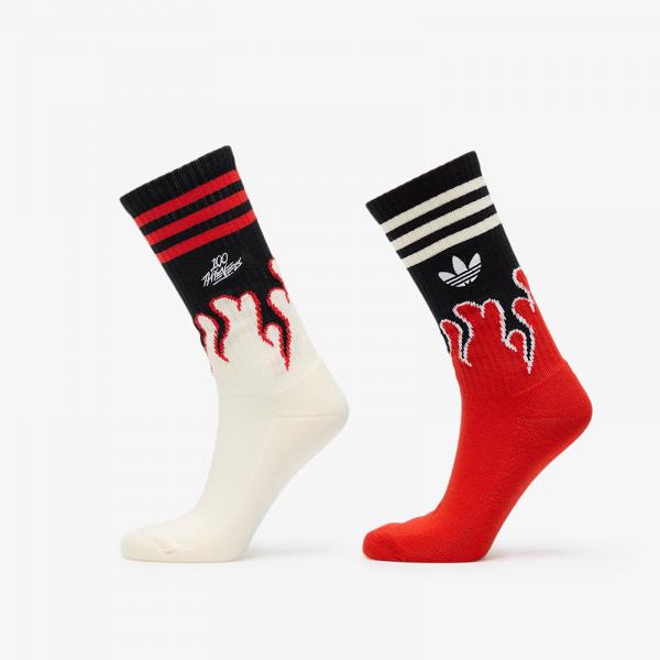 adidas x 100 Thieves Socks 2-Pack Crew White/ Red L