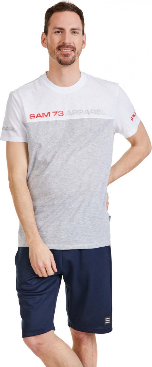 SAM 73 Pánské triko MALCOLM Bílá