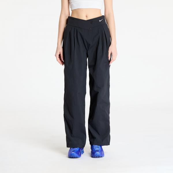 Kalhoty Nike Sportswear Collection Women's Asymmetric Waist Trousers Black/ Lt Iron Ore/ White S