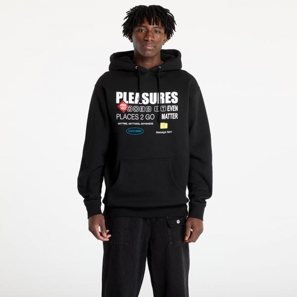 Mikina PLEASURES Grass Fed Hoodie Black L