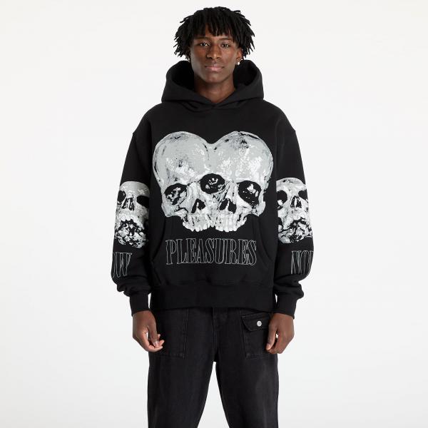 Mikina PLEASURES Double Skull Hoodie Black S