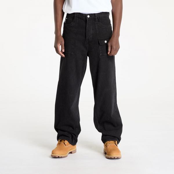 Džíny PLEASURES Grind Baggy Jeans Black 28