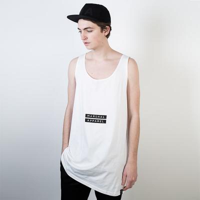Logo tee Marshal Apparel Twin Box Tanktop White