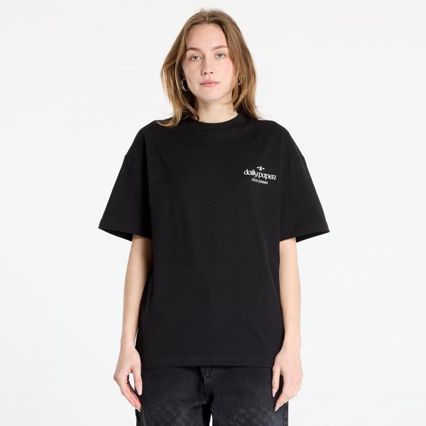 Tričko Daily Paper Overlooked Short Sleeve T-Shirt UNISEX Black XS