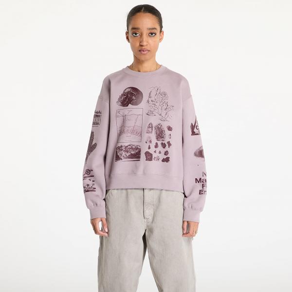 Mikina Nike ACG "Tuff Fleece" Women's Therma-FIT Repel Crew-Neck Sweatshirt Lt Violet Ore/ Burgundy Crush L