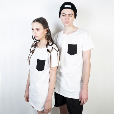 Triko Marshal Apparel Unisex Pocket White