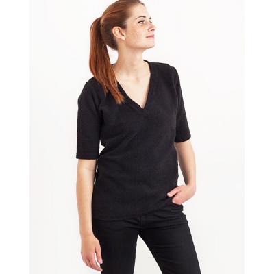Jednobarevná KOIVU V-Neck Black