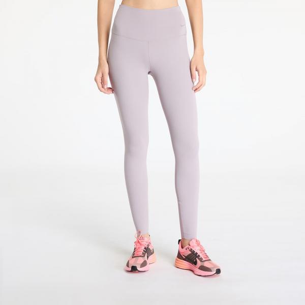 Legíny Nike Zenvy Women's Gentle-Support High-Waisted Full-Length Leggings Lt Violet Ore/ Black L
