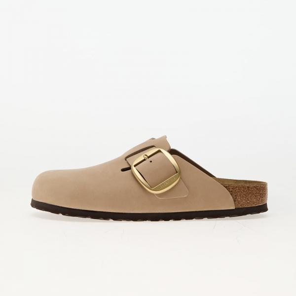 Birkenstock Boston Big Buckle Leather Nubuck Sandcastle 36