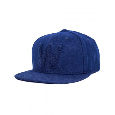 Kšiltovka WeSC W quilt snapback Blue Iris