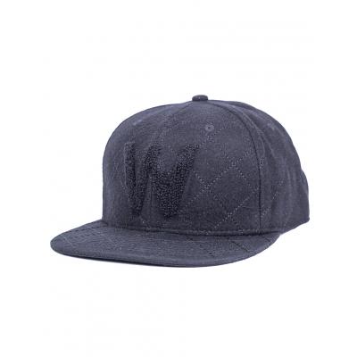 Kšiltovka WeSC W quilt snapback Black