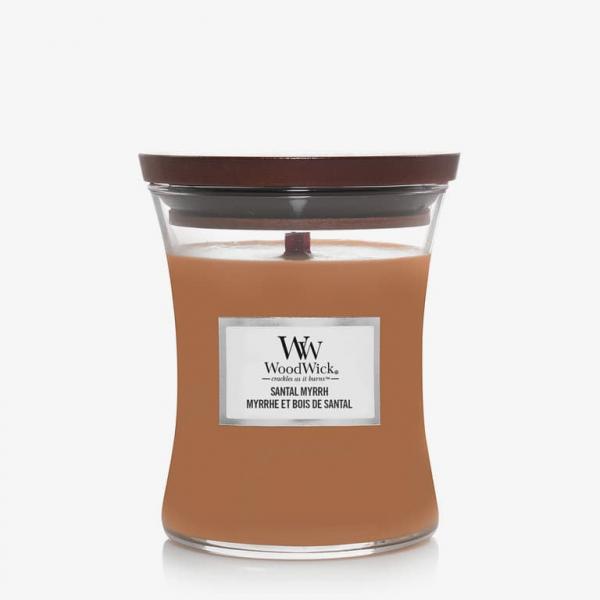 WoodWick Medium Hourglass Candle - Santal Myrrh Universal