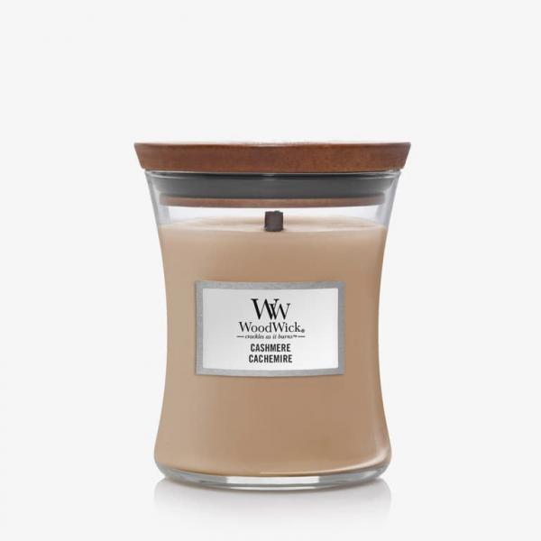 WoodWick Medium Hourglass Candle - Cashmere Universal