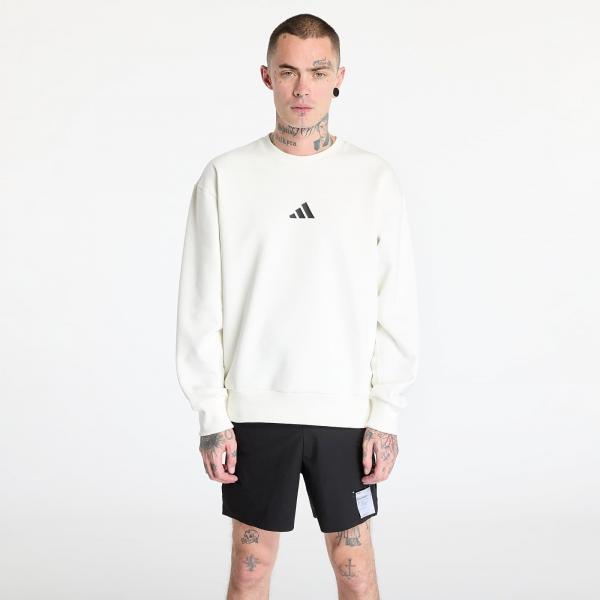 Mikina adidas All Szn Graphic Crewneck Sweatshirt Off White/ Black XL