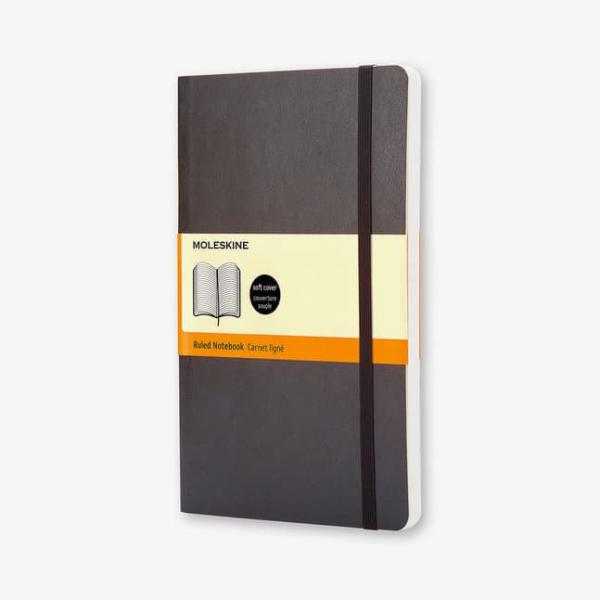 Moleskine Zápisník Měkký Linkovaný L Černý L