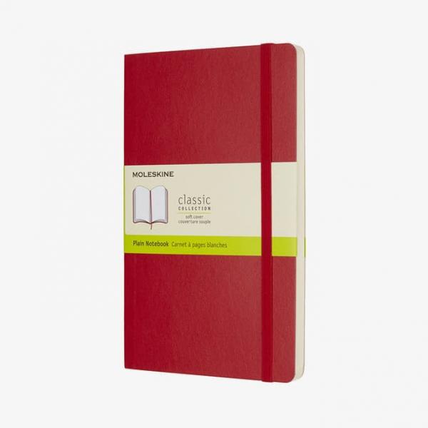 Moleskine Zápisník Měkký Čistý L Červený L