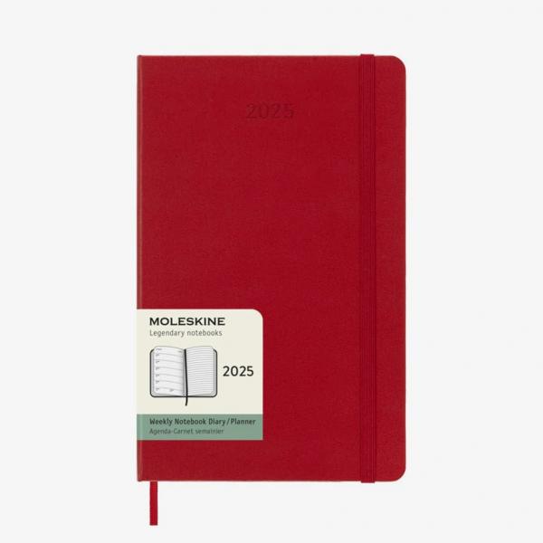 Moleskine Plánovací Zápisník 2025 Tvrdý L Červený L