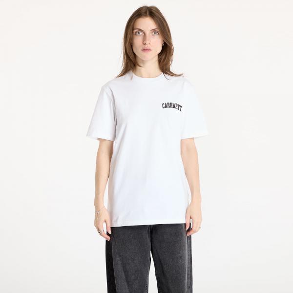 Tričko Carhartt WIP S/S University Script T-Shirt UNISEX White/ Black L