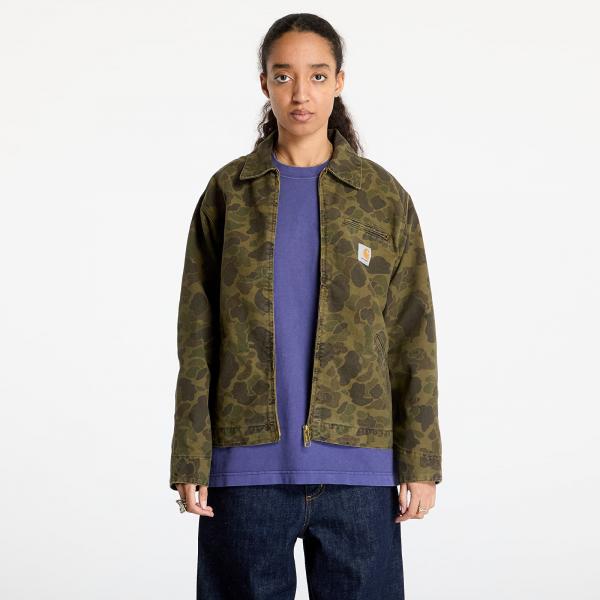 Bunda Carhartt WIP Duck Detroit Jacket UNISEX Camo Duck/ Green/ Office Green Garment Dyed S