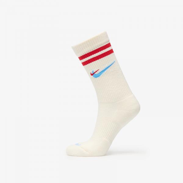 Ponožky Nike Everyday Plus Force Cushioned Crew Socks Sail/ University Red/ University Blue XL