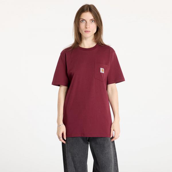 Tričko Carhartt WIP S/S Pocket T-Shirt UNISEX Malbec XS
