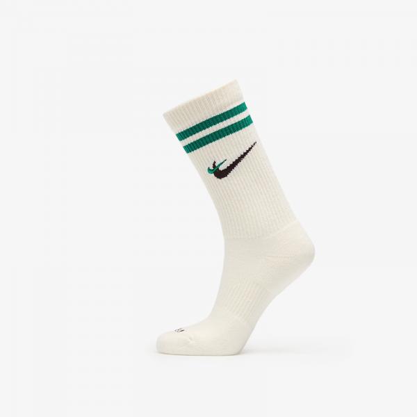 Ponožky Nike Everyday Plus Force Cushioned Crew Socks Sail/ Malachite/ Black XL