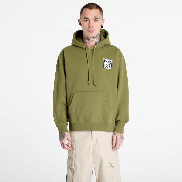 Mikina OBEY Obey Eyes Icon Hoodie Moss Green M