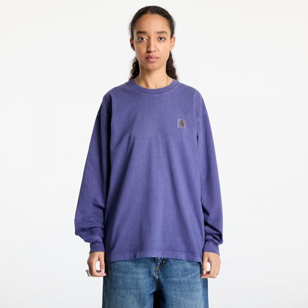 Tričko Carhartt WIP L/S Vista T-Shirt UNISEX Aura Garment Dyed L