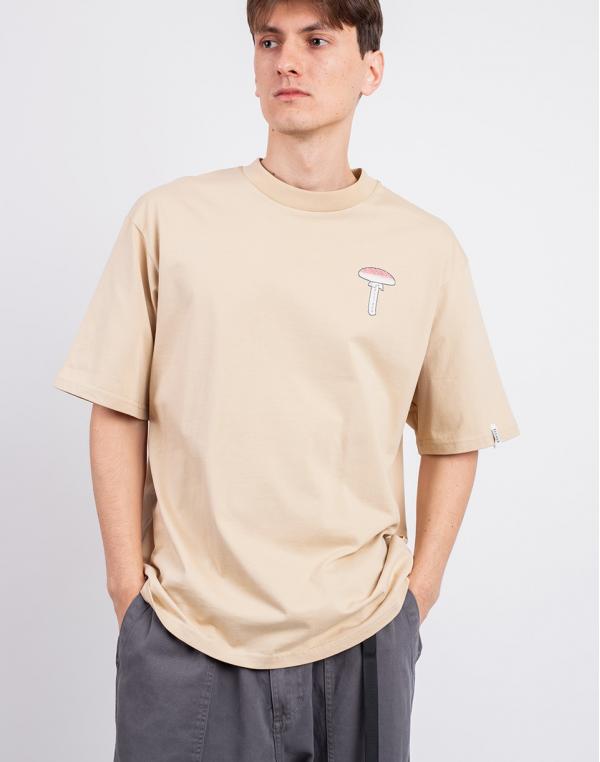 Tričko Elliker Rill Spore Print Short Sleeve T-Shirt SAND